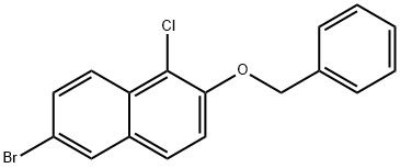 2-(benzyloxy)-6-bromo-1-chloronaphthalene Structure