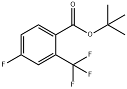 4-Fluoro-2-trifluoromethyl-benzoic acid tert-butyl ester Structure