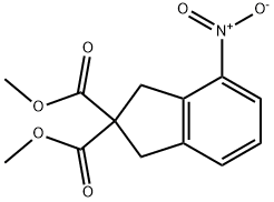 dimethyl 4-nitro-1H-indene-2,2(3H)-dicarboxylate Structure