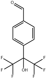 4-(1,1,1,3,3,3-hexafluoro-2-hydroxypropan-2-yl)benzaldehyde 구조식 이미지