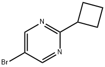 5-Bromo-2-(cyclobutyl)pyrimidine 구조식 이미지