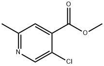 methyl 5-chloro-2-methylisonicotinate 구조식 이미지