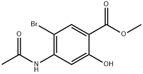 Methyl 4-acetamido-5-bromo-2-hydroxybenzoate 구조식 이미지