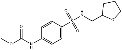 methyl (4-(N-((tetrahydrofuran-2-yl)methyl)sulfamoyl)phenyl)carbamate Structure