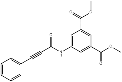 dimethyl 5-(3-phenylpropiolamido)isophthalate Structure