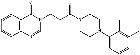 3-{3-[4-(2,3-dimethylphenyl)-1-piperazinyl]-3-oxopropyl}-4(3H)-quinazolinone 구조식 이미지