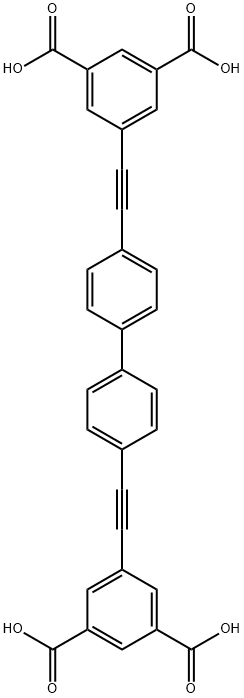 5,5'-([1,1'-biphenyl]-4,4'-diyldi-2,1-ethynediyl)bis-isophthalic acid Structure