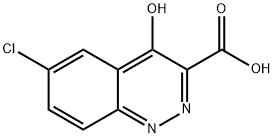 6-Chloro-4-oxo-1,4-dihydrocinnoline-3-carboxylic acid 구조식 이미지