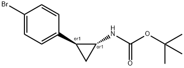 tert-butyl ((1R,2S)-2-(4-bromophenyl)cyclopropyl)carbamate Structure