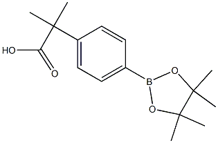 2-methyl-2-(4-(4,4,5,5-tetramethyl-1,3,2-dioxaborolan-2-yl)phenyl)propanoic acid Structure