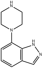 1H-Indazole,7-(1-piperazinyl)-,hydrochloride Structure