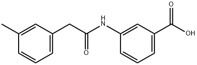 3-(2-(m-tolyl)acetamido)benzoic acid 구조식 이미지