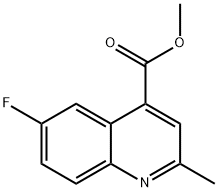 6-Fluoro-2-methyl-quinoline-4-carboxylic acid methyl ester Structure