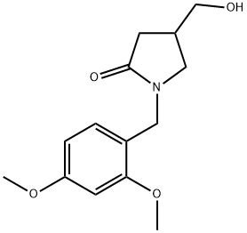 1-[(2,4-Dimethoxyphenyl)Methyl]-4-(Hydroxymethyl)Pyrrolidin-2-One Structure