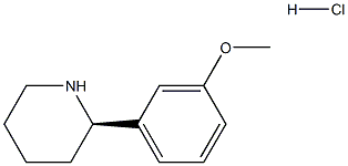 2(R)-(3'-methoxyphenyl)piperidine hydrochloride Structure