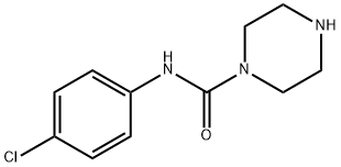 N-(4-chlorophenyl)-1-Piperazinecarboxamide Structure