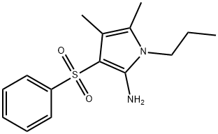 3-Benzenesulfonyl-4,5-dimethyl-1-propyl-1H-pyrrol-2-ylamine 구조식 이미지