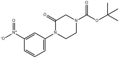 tert-butyl 4-(3-nitrophenyl)-3-oxopiperazine-1-carboxylate 구조식 이미지