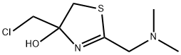 4-(chloromethyl)-2-[(dimethylamino)methyl]-4,5-dihydro-4-Thiazolol 구조식 이미지