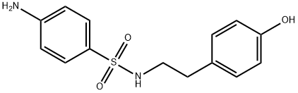 4-아미노-N-(4-히드록시페네틸)벤젠술폰아미드 구조식 이미지