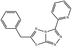 6-benzyl-3-(pyridin-2-yl)[1,2,4]triazolo[3,4-b][1,3,4]thiadiazole Structure