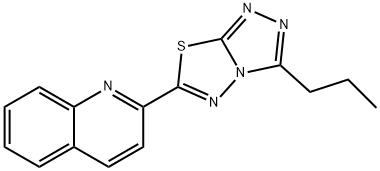 2-(3-propyl[1,2,4]triazolo[3,4-b][1,3,4]thiadiazol-6-yl)quinoline Structure