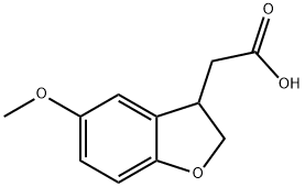 5-Methoxy-2,3-dihydrobenzofuran-3-acetic Acid Structure