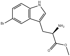 D-Tryptophan, 5-bromo-, methyl ester 구조식 이미지