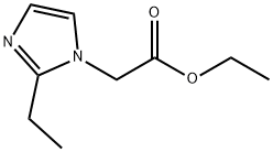 에틸2-(2-에틸-1H-이미다졸-1-일)아세테이트 구조식 이미지