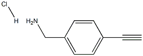(4-Ethynylphenyl)methanamine hydrochloride Structure