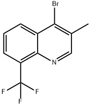 4-bromo-3-methyl-8-(trifluoromethyl)quinoline Structure