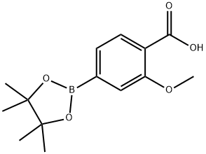 2-methoxy-4-(tetramethyl-1,3,2-dioxaborolan-2-yl)benzoic acid Structure