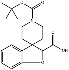 1'-(Tert-Butoxycarbonyl)-2H-Spiro[Benzofuran-3,4'-Piperidine]-2-Carboxylic Acid Structure
