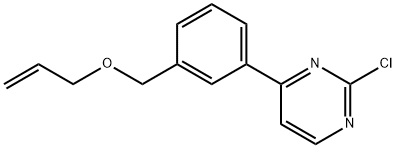 4-(3-(알릴옥시메틸)페닐)-2-클로로피리미딘 구조식 이미지