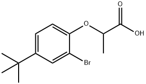 2-(2-bromo-4-tert-butylphenoxy)propanoic acid Structure