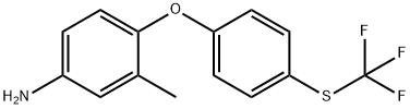 3-methyl-4-[4-[(trifluoromethyl)thio]phenoxy]benzenamine Structure