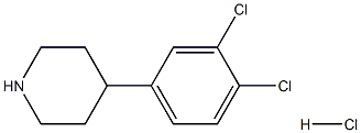 4-(3,4-dichlorophenyl)piperidine hydrochloride 구조식 이미지