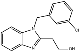 2-[1-(3-chlorobenzyl)-1H-benzimidazol-2-yl]ethanol Structure