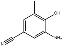 3-amino-4-hydroxy-5-methylbenzonitrile Structure