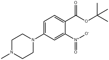 tert-부틸4-(4-메틸피페라진-1-일)-2-니트로벤조에이트 구조식 이미지