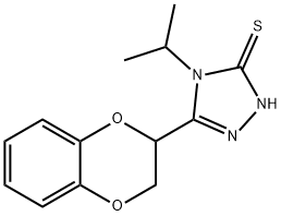 5-(2,3-dihydro-1,4-benzodioxin-2-yl)-4-(propan-2-yl)-4H-1,2,4-triazole-3-thiol Structure