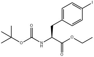 N-Boc-4-iodo-L-phenylalanine ethyl ester 구조식 이미지