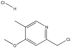 2-(chloromethyl)-4-methoxy-5-methylpyridine hydrochloride Structure