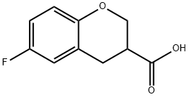 6-Fluorochroman-3-carboxylic acid 구조식 이미지