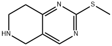 5,6,7,8-tetrahydro-2-(methylthio)-Pyrido[4,3-d]pyrimidine Structure