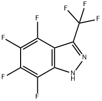 4,5,6,7-Tetrafluoro-3-(trifluoromethyl)-1H-indazole 구조식 이미지