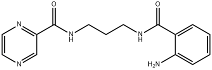 N-{3-[(2-aminobenzoyl)amino]propyl}-2-pyrazinecarboxamide Structure