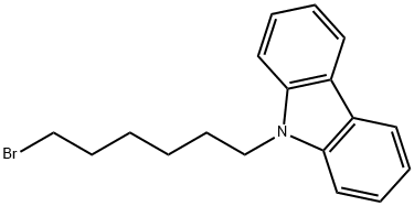 1-브로모-6-카바졸-9-일헥산 구조식 이미지