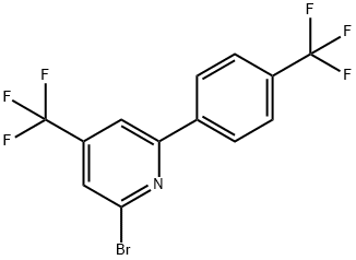 2-Bromo-4-(trifluoromethyl)-6-(4-(trifluoromethyl)phenyl)pyridine Structure