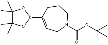 1H-Azepine-1-carboxylic acid, 2,3,4,7-tetrahydro-5-(4,4,5,5-tetramethyl-1,3,2-dioxaborolan-2-yl)-, 1,1-dimethylethyl ester Structure